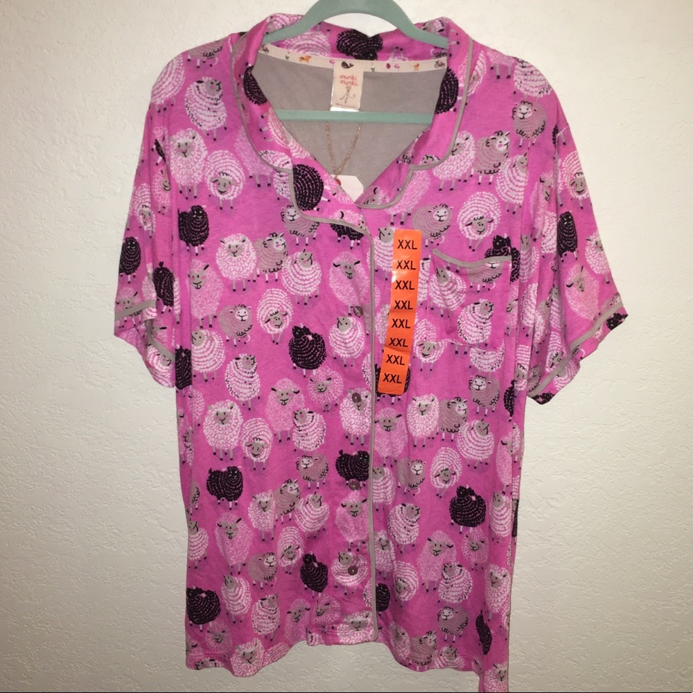 MUNKI MUNKI Women’s Sz XXL NWT Sheep Pajamas